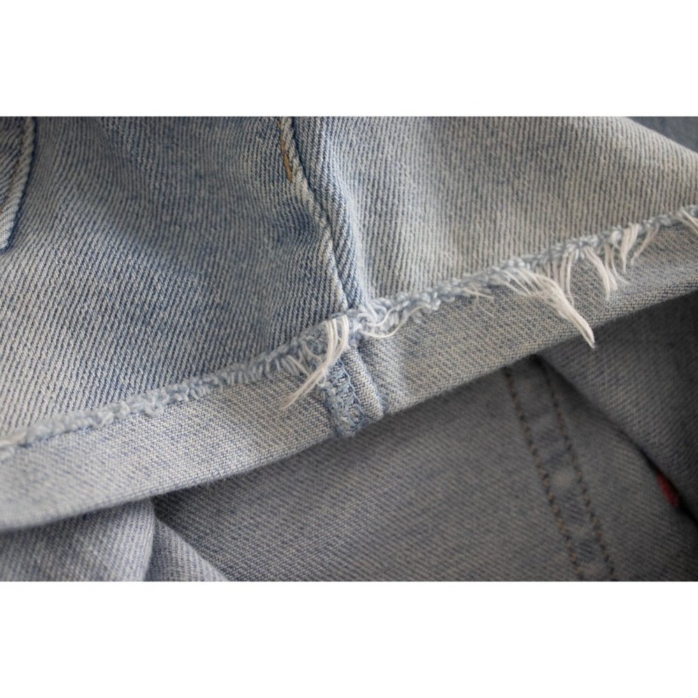 Hollister Low Rise Short Short - Distressed Jean Shorts with Embroidery - 28 - Picture 13 of 13